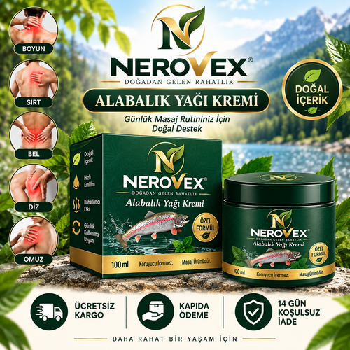 Nerovex® Bel, Boyun ve Eklem Rahatlatıcı Alabalık Yağı Kremi